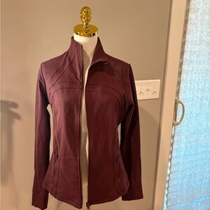 Lululemon Define Lazer Cut Burgundy Utility Jacket